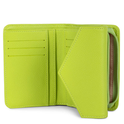 back to back wallet - foulonné pm #couleur_anis