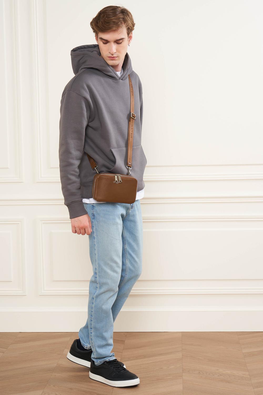 mini bag - paris homme #couleur_marron