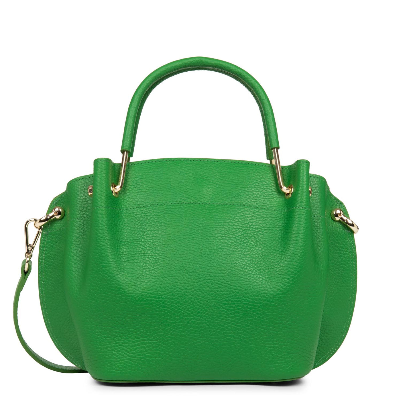 m handbag - foulonné double #couleur_gazon-in-champagne