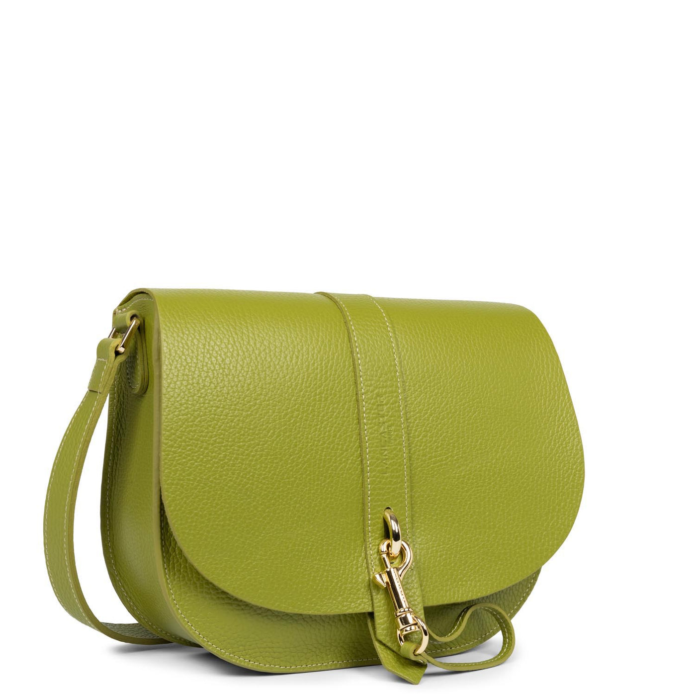 shoulder bag - foulonné double hook #couleur_olive-in-cleri