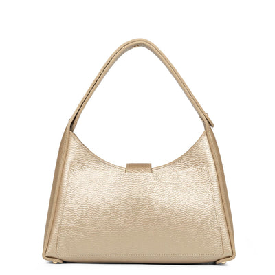 hobo bag - foulonné double #couleur_champagne-in-nude