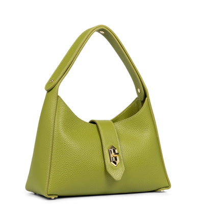 hobo bag - foulonné double #couleur_olive-in-cleri