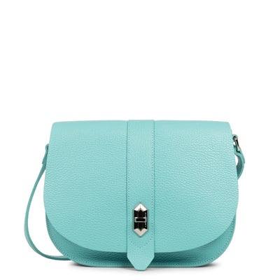 shoulder bag - top double #couleur_lagon-in-ecru