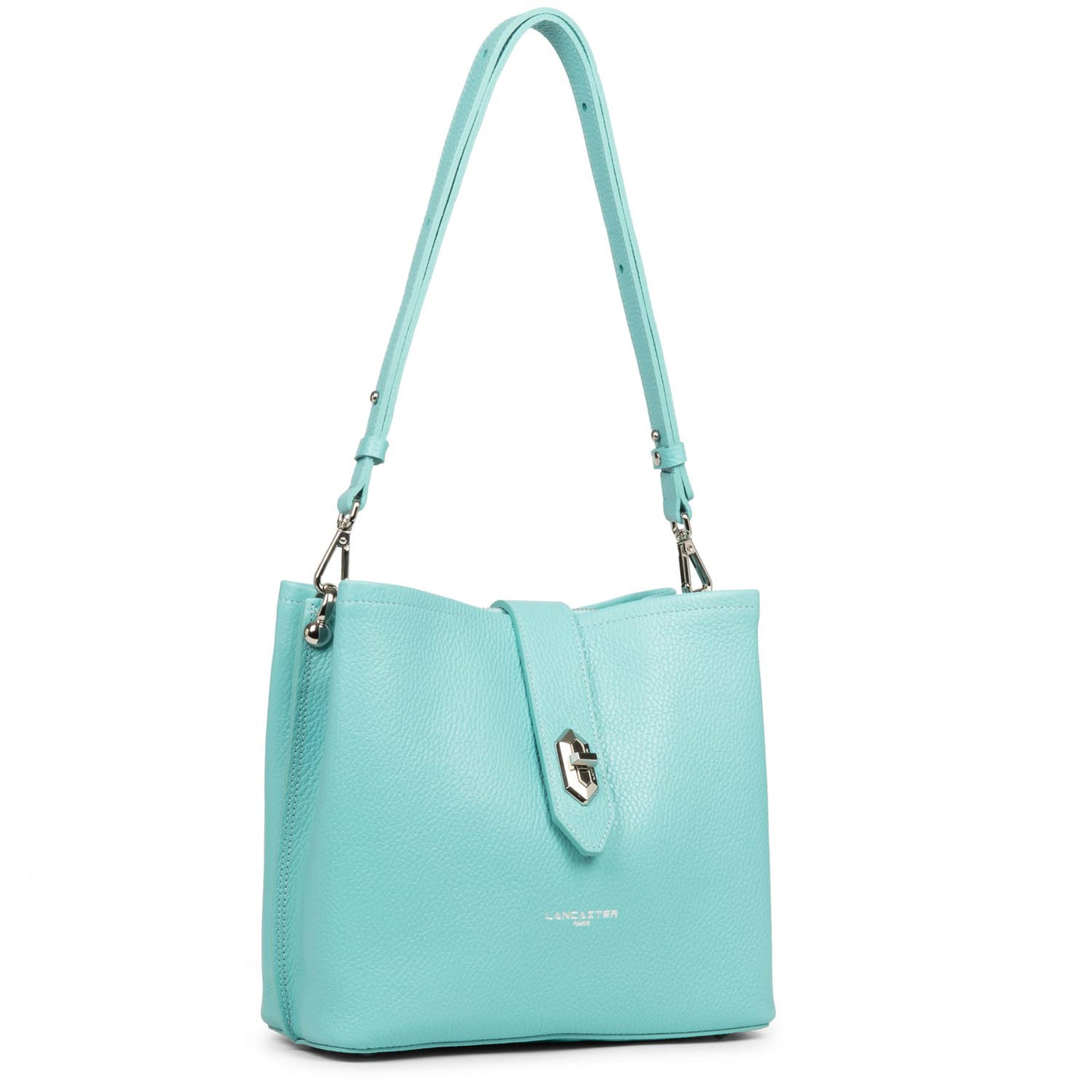 bucket bag - top double #couleur_lagon-in-ecru