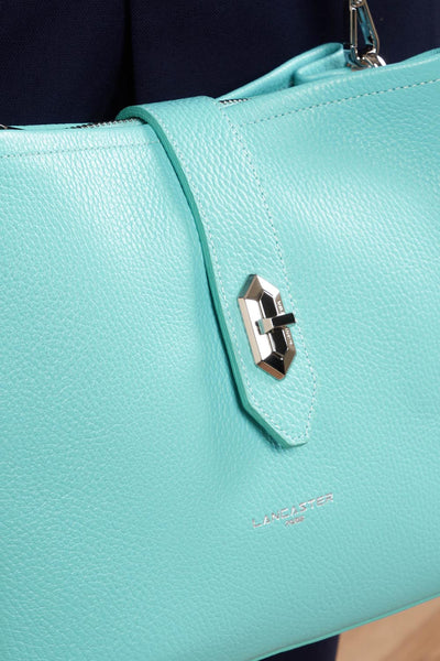 bucket bag - top double #couleur_lagon-in-ecru