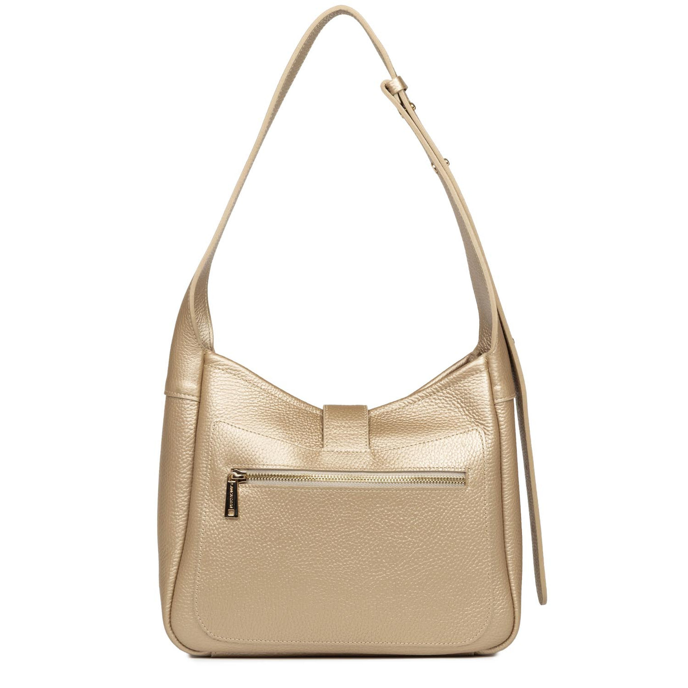 Small bucket bag - Top Double #couleur_champagne-in-nude