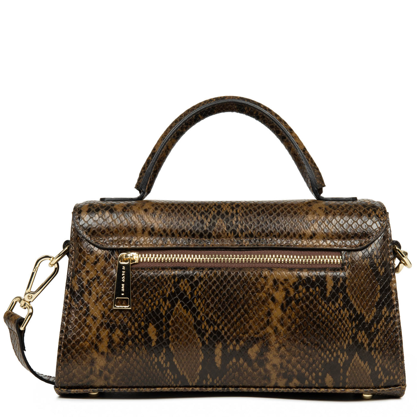 Baguette bag - Exo Evenly #couleur_marron-python