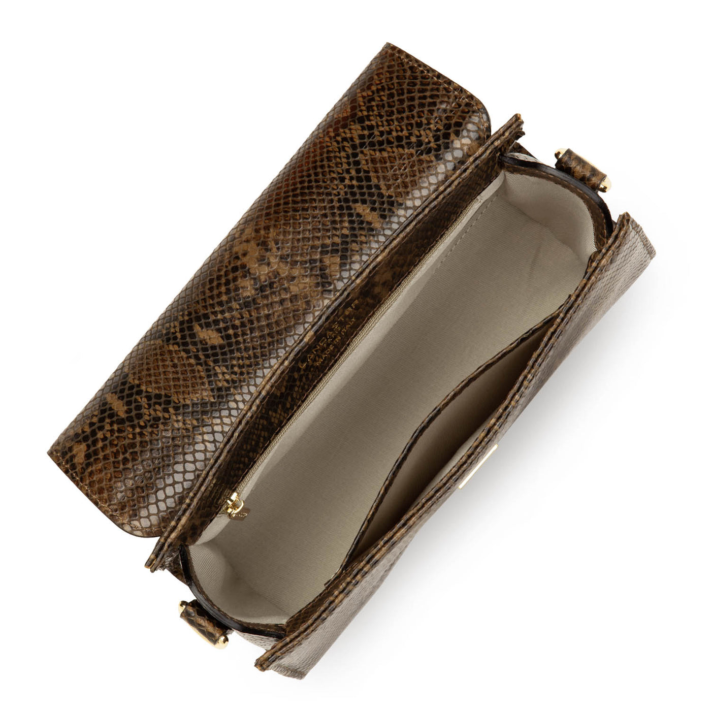 Baguette bag - Exo Evenly #couleur_marron-python