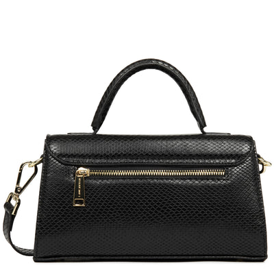 Baguette bag - Exo Evenly #couleur_noir-python