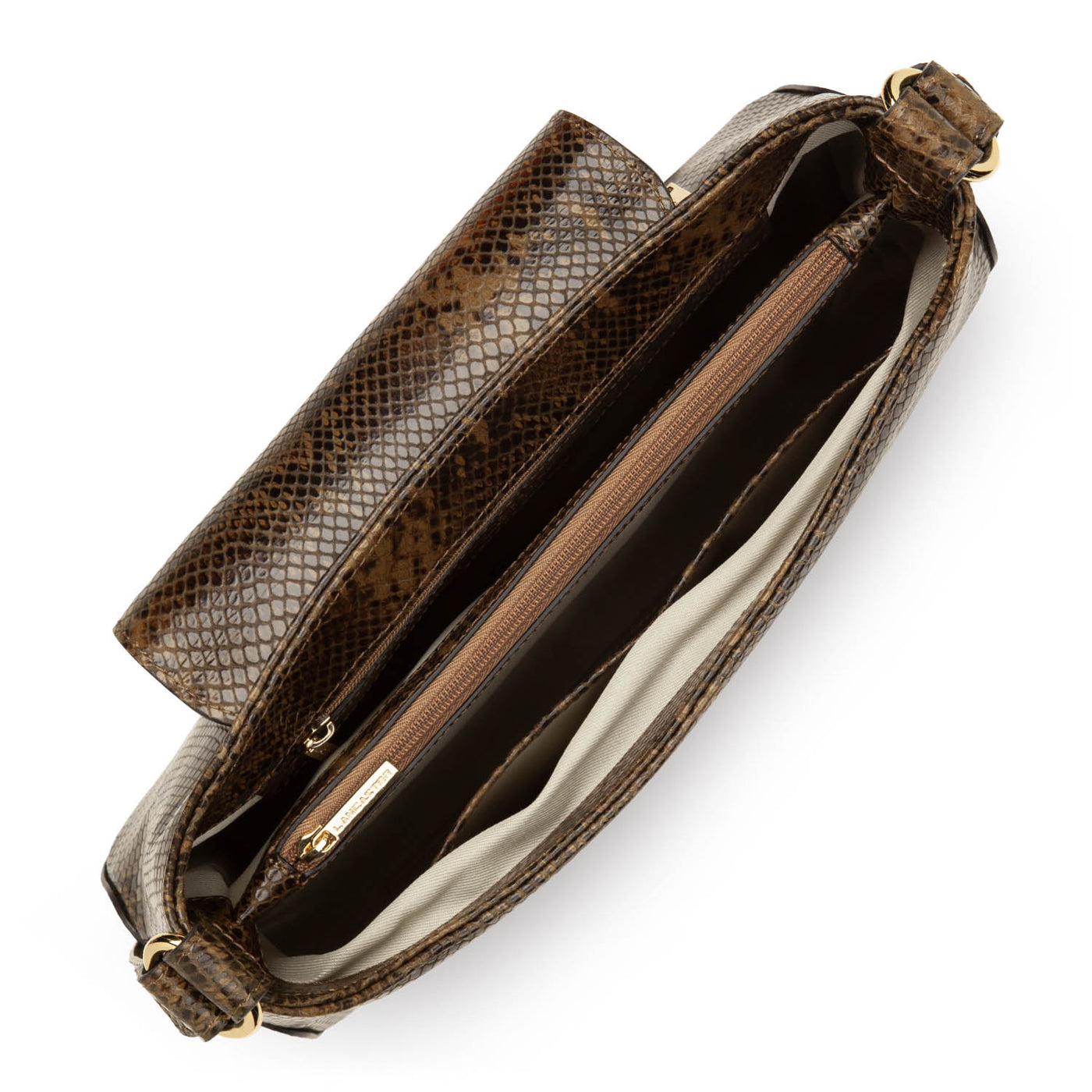 Baguette bag - Exo Evenly #couleur_marron-python