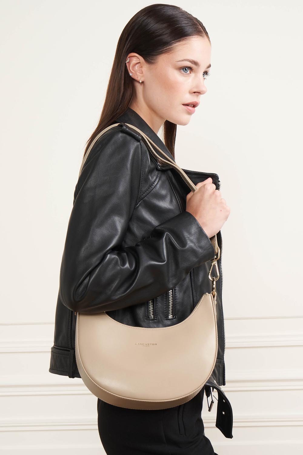 small shoulder bag - paris aimy #couleur_beige-fonc
