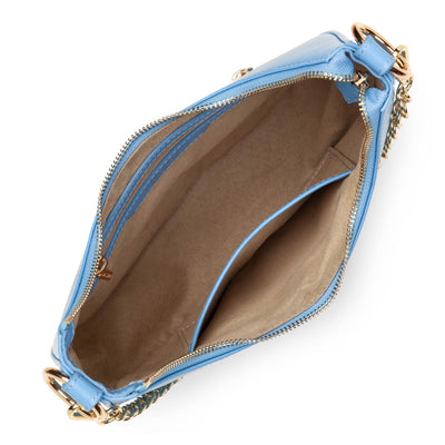 small shoulder bag - paris aimy #couleur_bleu-atoll
