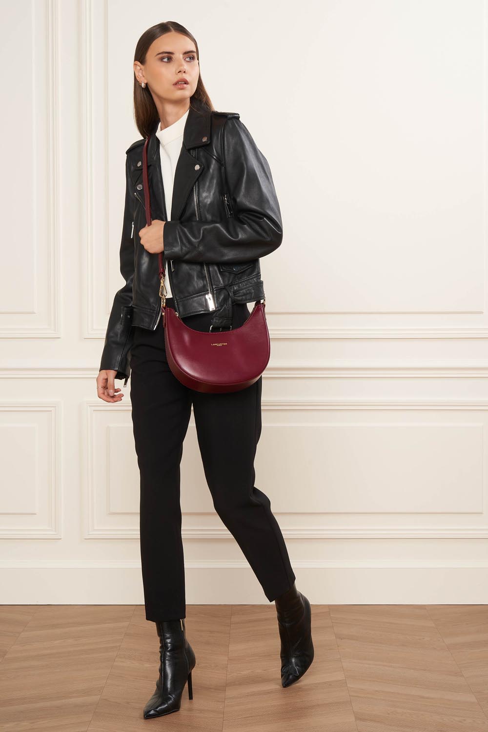 small shoulder bag - paris aimy #couleur_bordeaux
