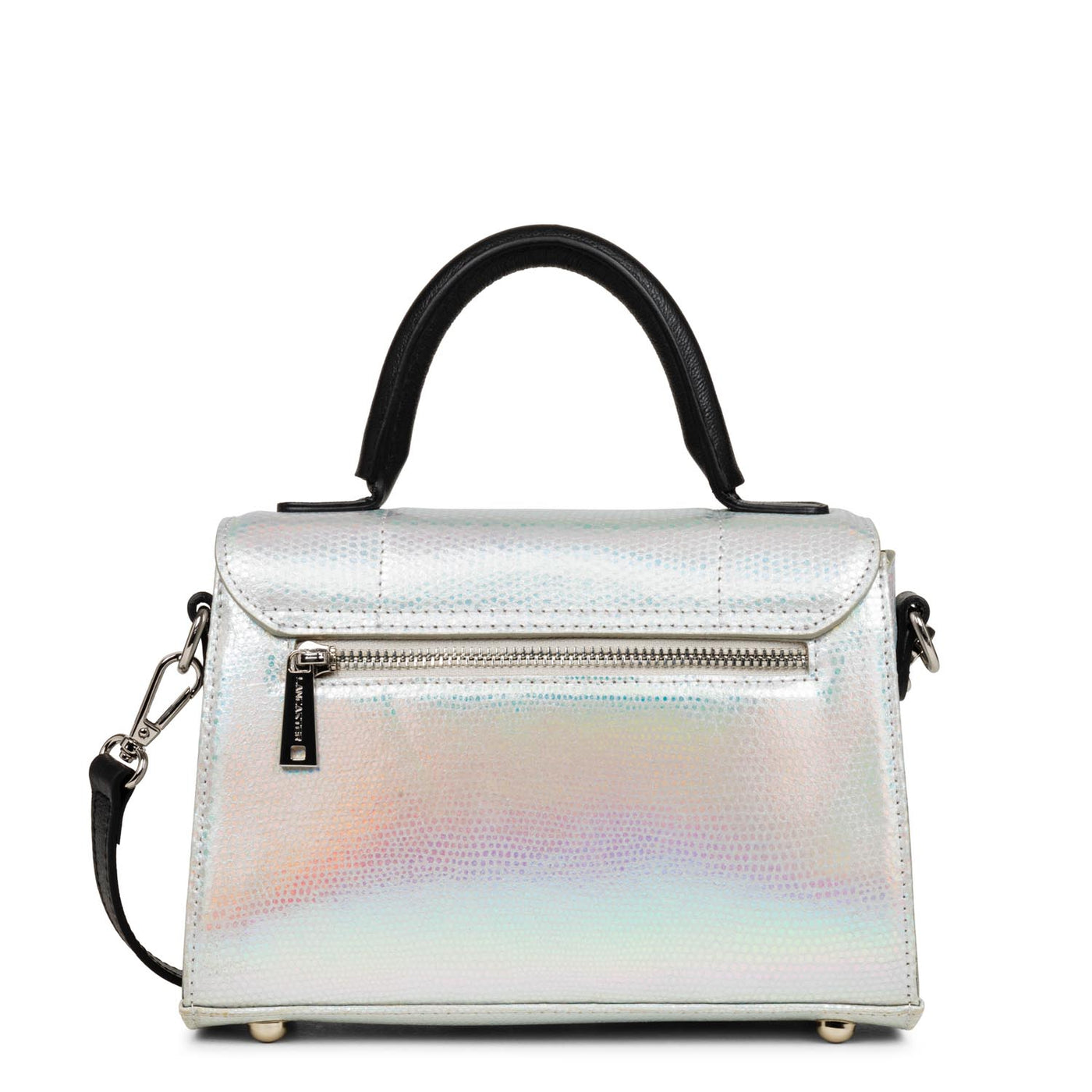 small handbag - exotic trinity #couleur_argent-camlon