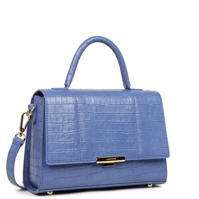 m handbag - exotic trinity #couleur_bleu-croco