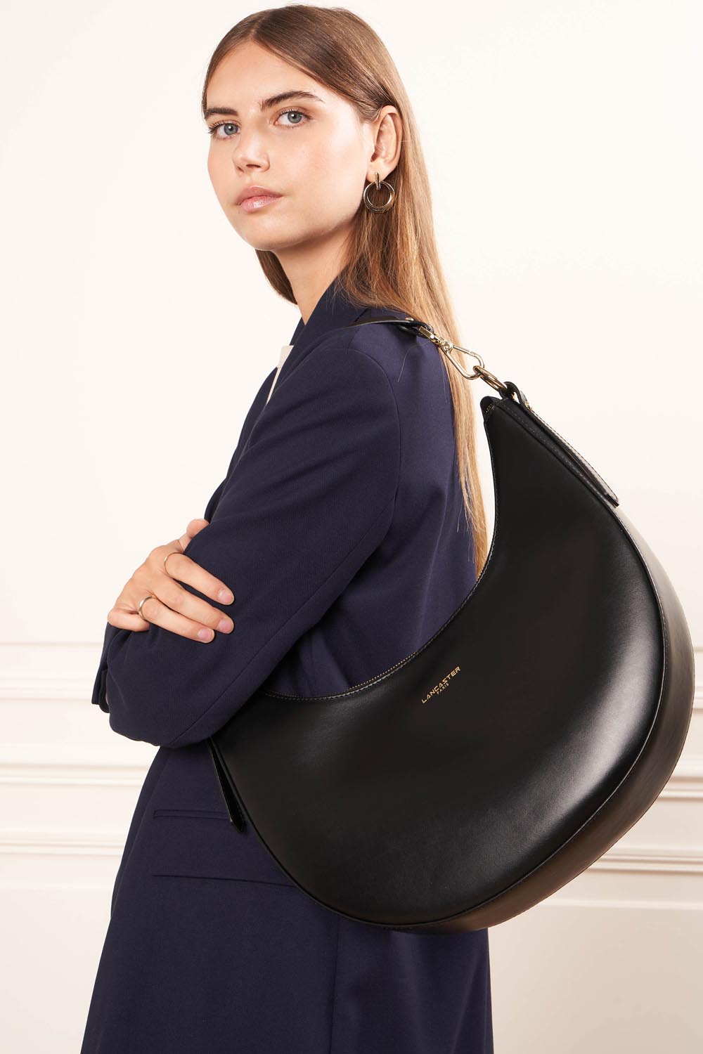large shoulder bag - paris aimy #couleur_noir