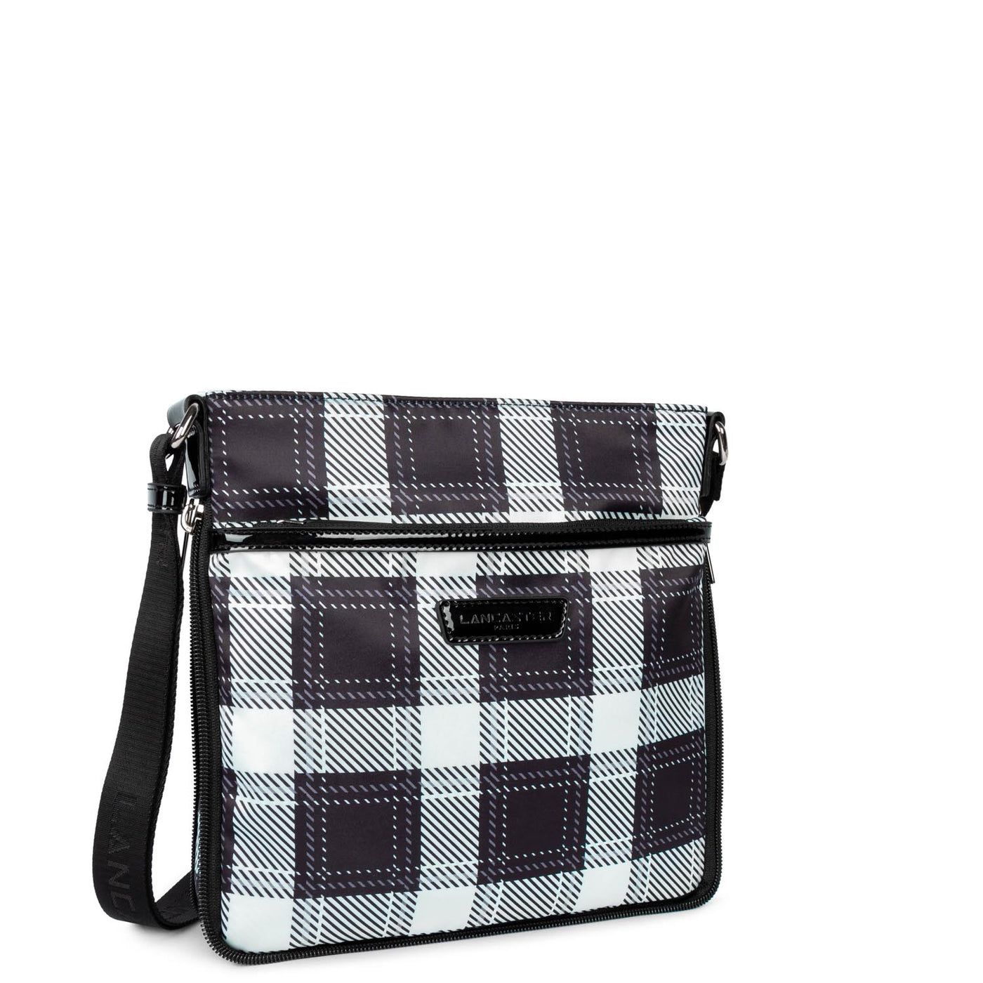 crossbody bag - basic verni #couleur_noir-tartan