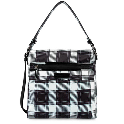 shoulder bag - basic verni #couleur_noir-tartan