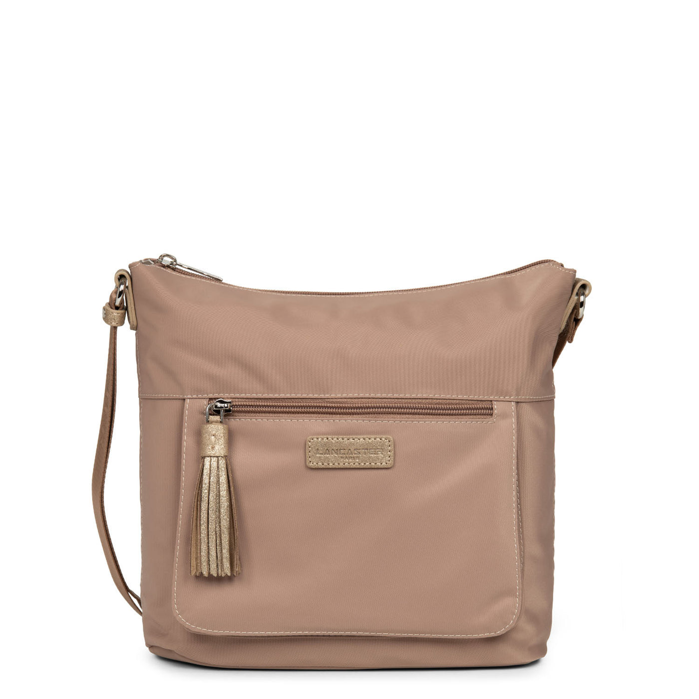 shoulder bag - basic pompon #couleur_nude_champagne