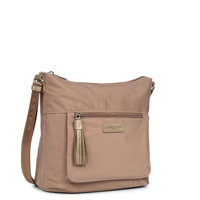 shoulder bag - basic pompon #couleur_nude_champagne