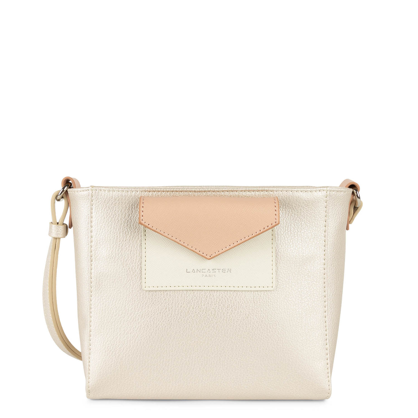 crossbody bag - maya #couleur_nacre-blanc-poudre