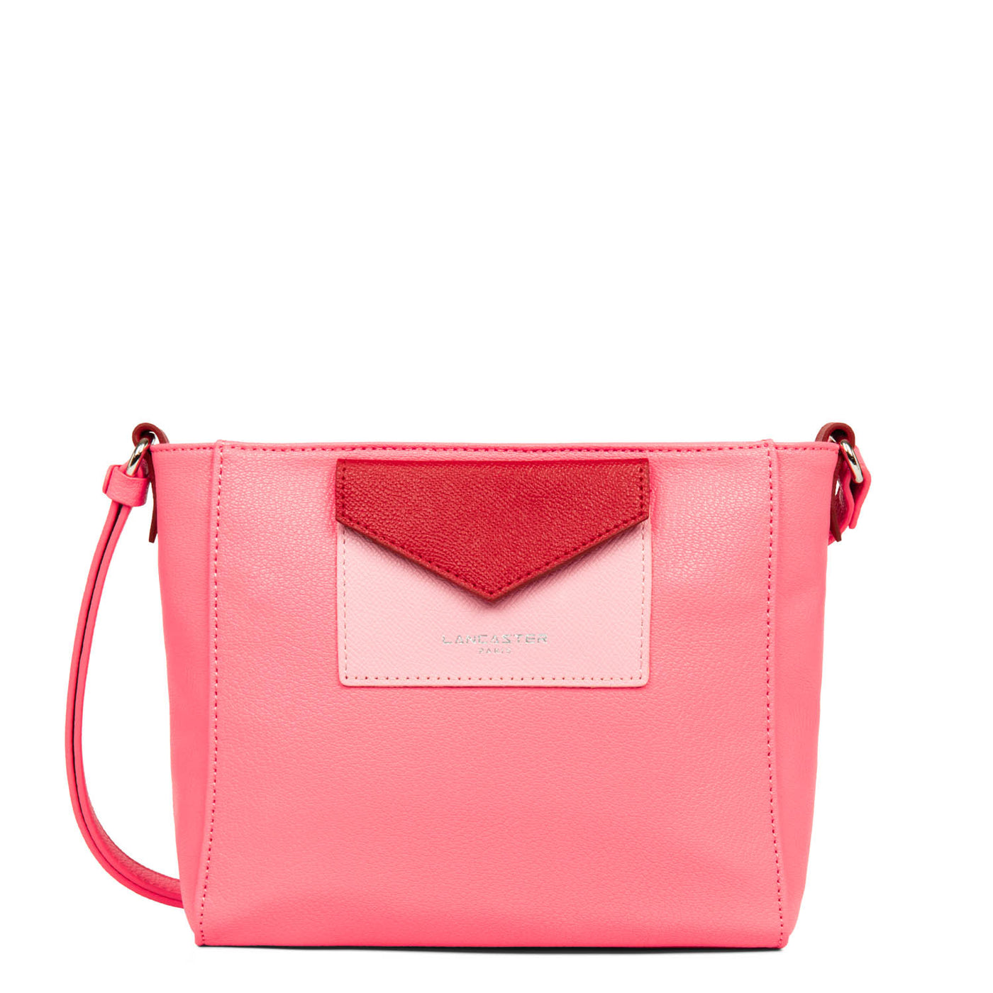 crossbody bag - maya #couleur_rose-fonc-rose-rouge
