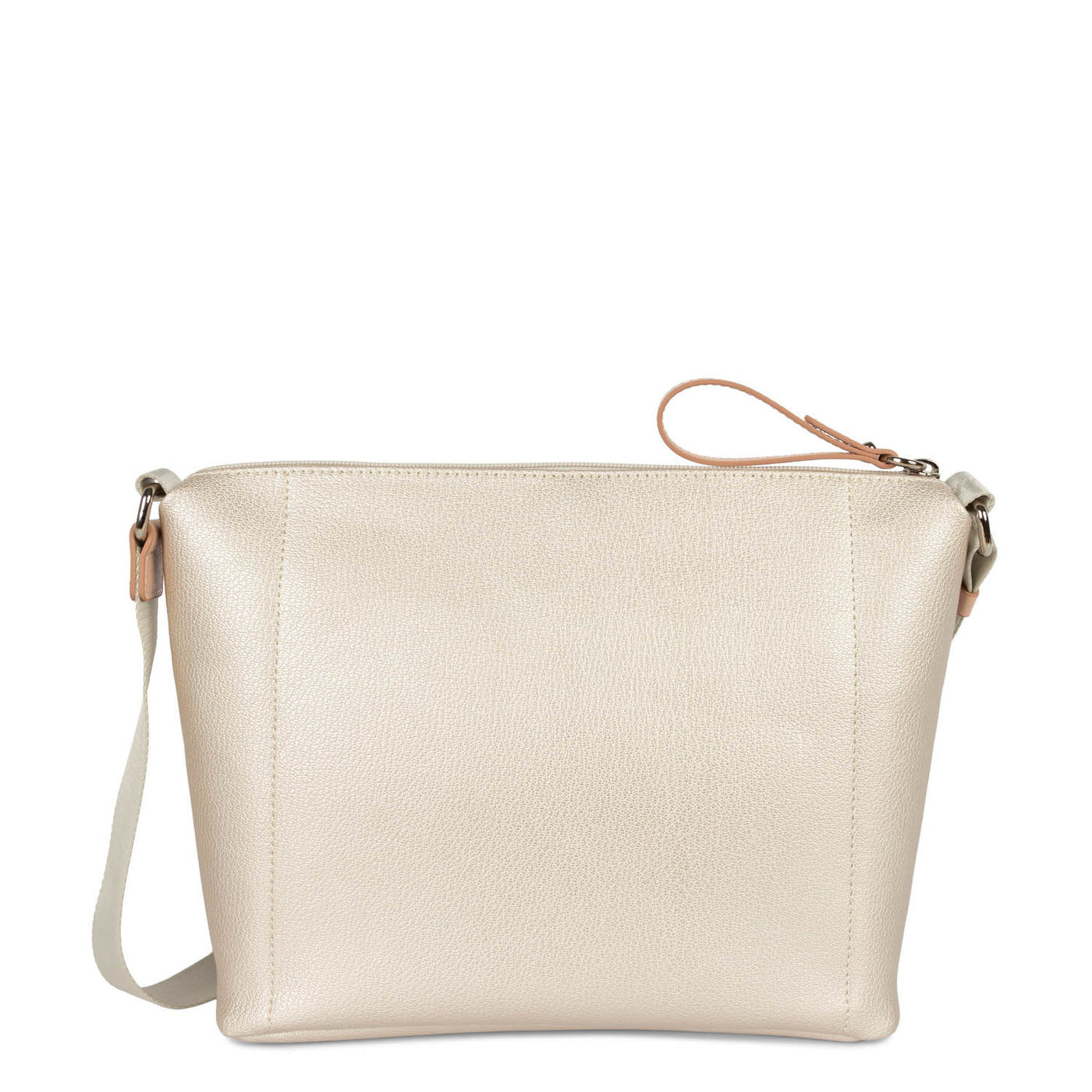 shoulder bag - maya #couleur_nacre-blanc-poudre