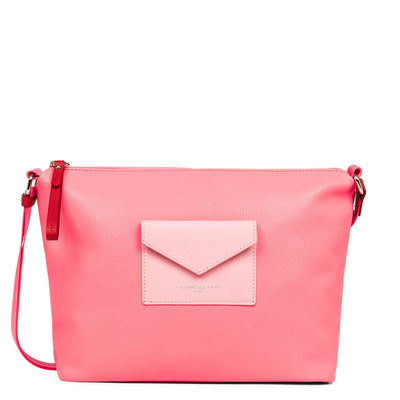 shoulder bag - maya #couleur_rose-fonc-rose-rouge