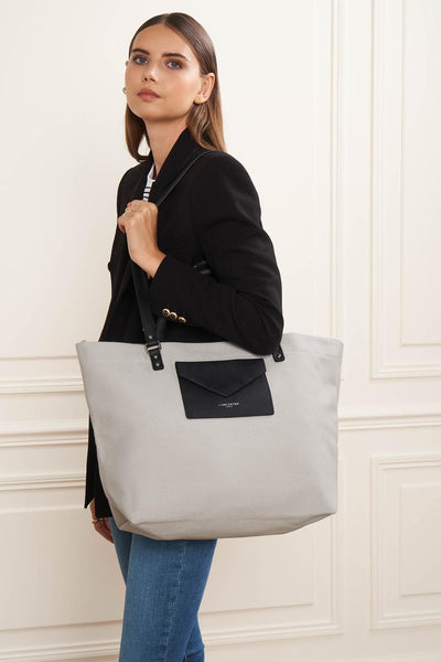 extra large tote bag - canvas conscious #couleur_gris-clair