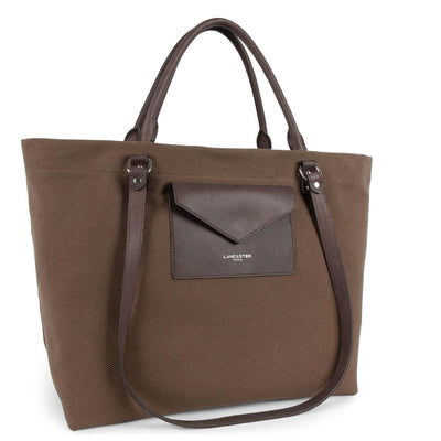 extra large tote bag - canvas conscious #couleur_marron