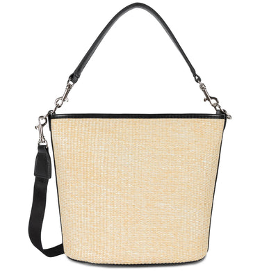 bucket bag - actual mini osier #couleur_beige-noir
