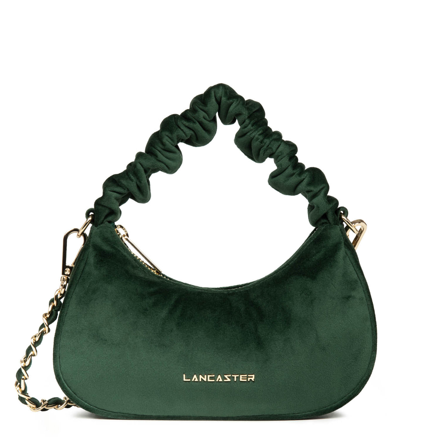 clutch - velvet chouchou #couleur_vert-fonc