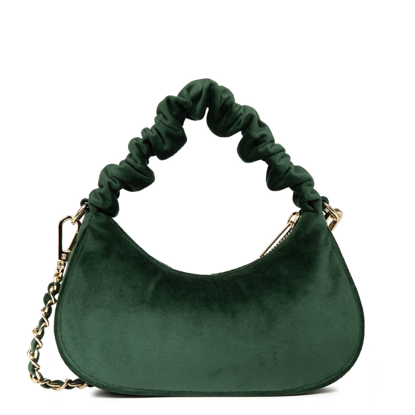 clutch - velvet chouchou #couleur_vert-fonc