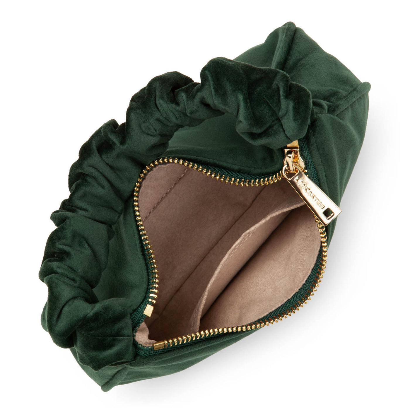 clutch - velvet chouchou #couleur_vert-fonc