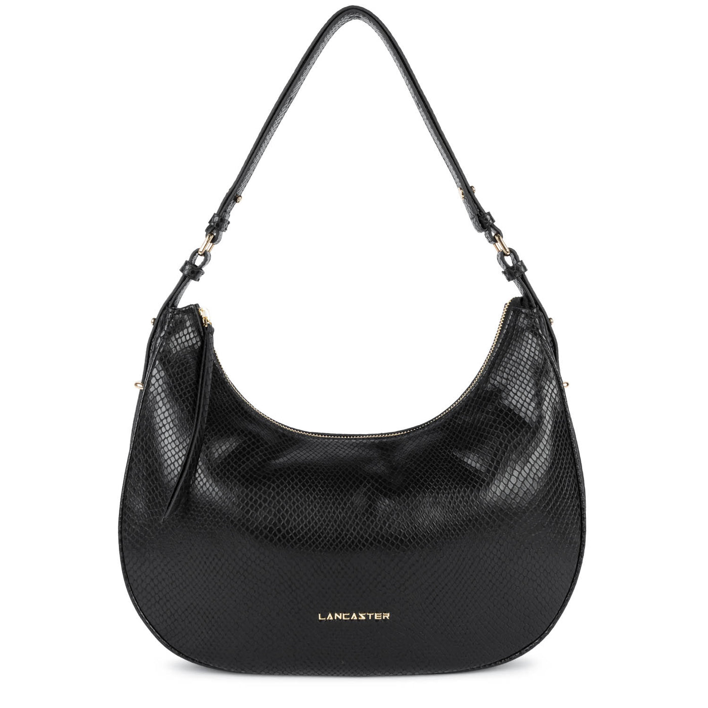 Large hobo bag - Exo Aria #couleur_noir-python