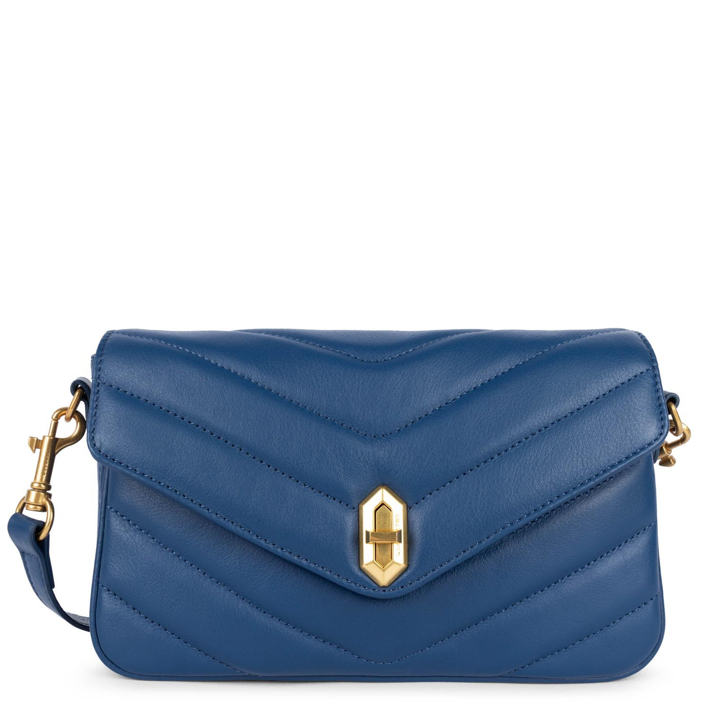 crossbody bag - soft matelassé #couleur_bleu