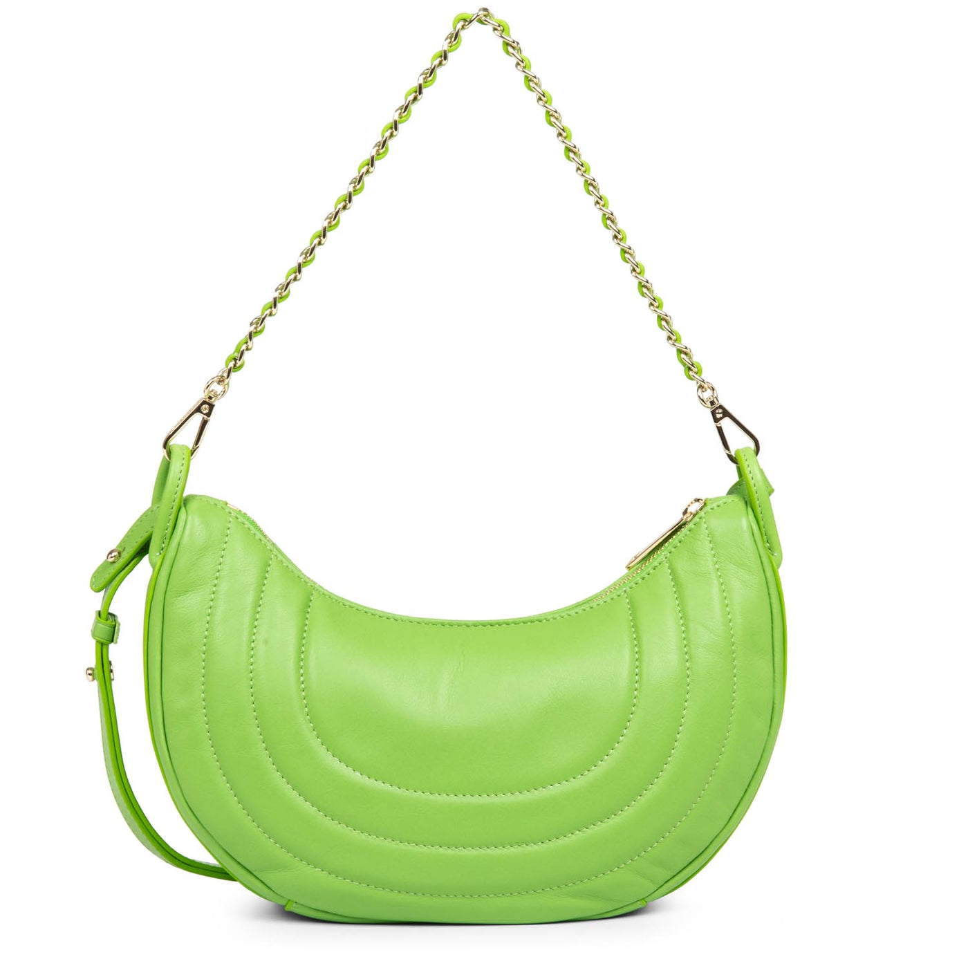 hobo bag - soft matelassé #couleur_vert-mousse
