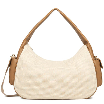 Extra large travel bag - Julia summer #couleur_camel-beige