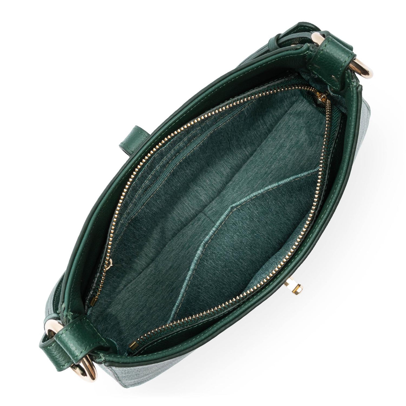 m shoulder bag - foulonné milano #couleur_vert-fonc