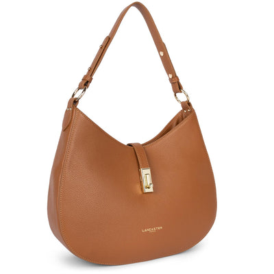 large shoulder bag - foulonné milano #couleur_caramel