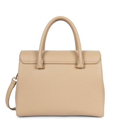 large handbag - foulonné milano #couleur_beige-fonc
