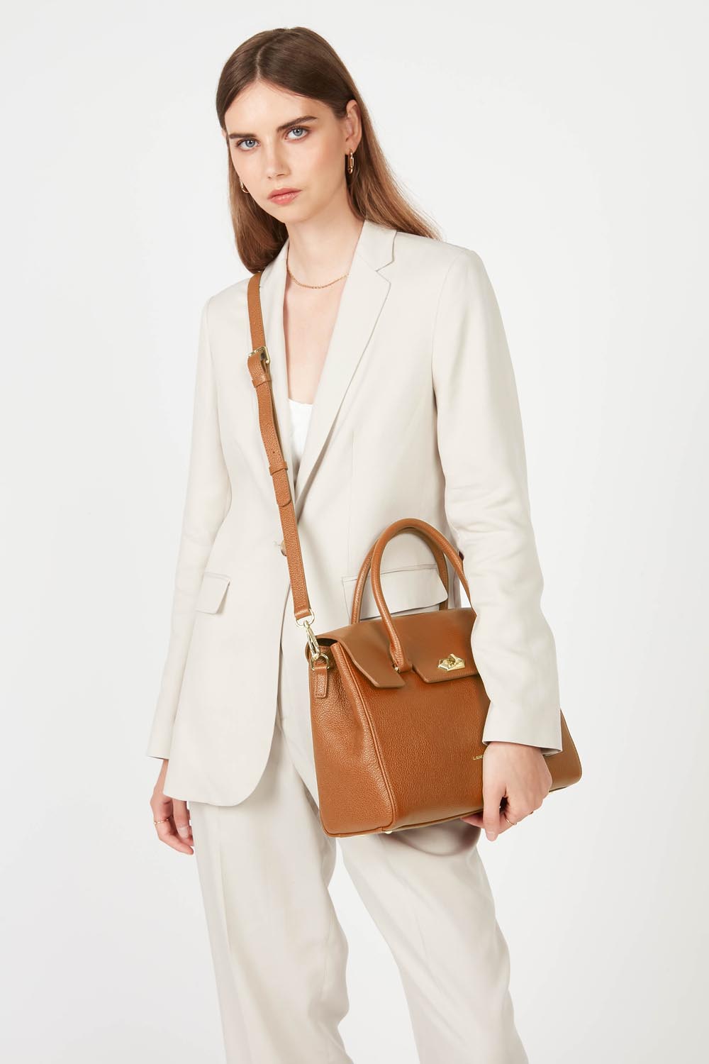 large handbag - foulonné milano #couleur_caramel