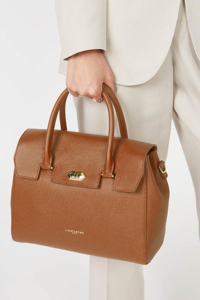 large handbag - foulonné milano #couleur_caramel