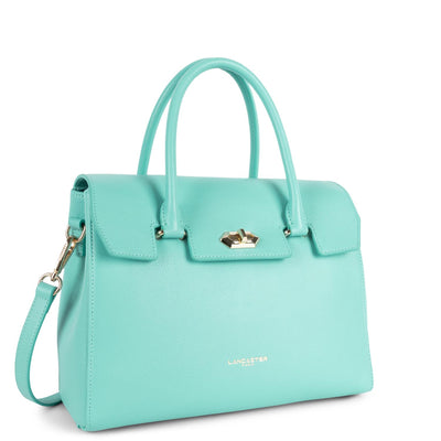 large handbag - foulonné milano #couleur_lagon