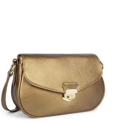 large crossbody bag - foulonné milano #couleur_gold-antic