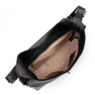 large hobo bag - milano delta #couleur_noir