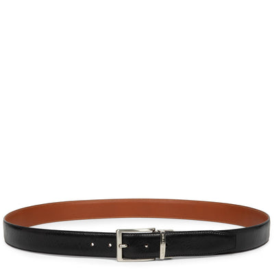 belt - ceinture cuir lisse homme #couleur_noir-vison