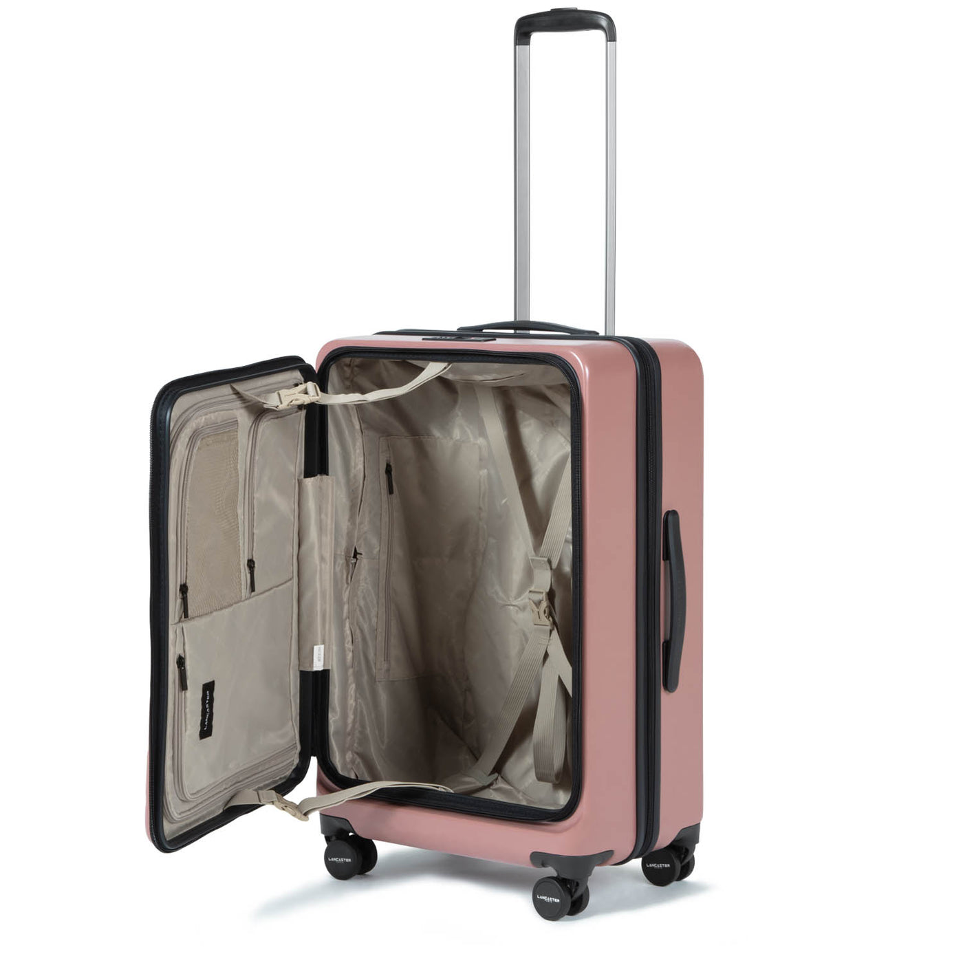 assortment of 3 luggage - luggage #couleur_rose-antic