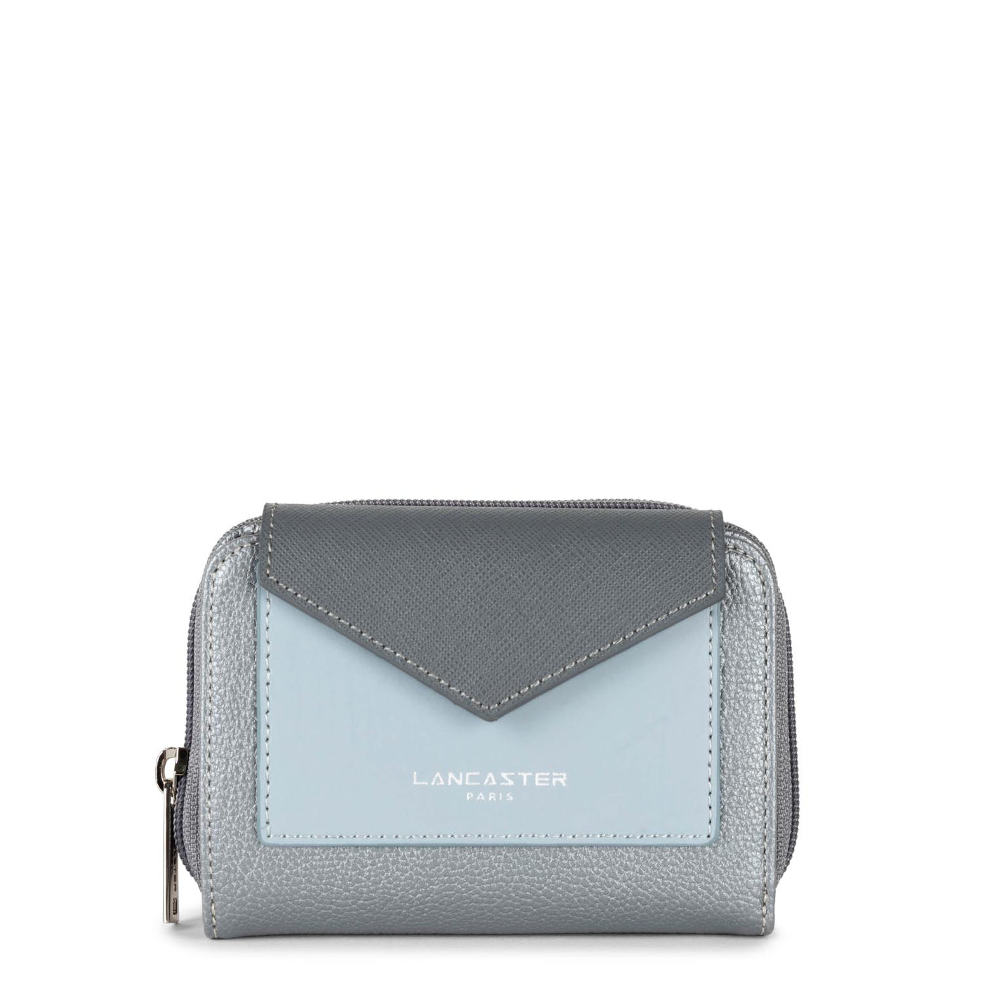 back to back wallet - maya #couleur_argent-bleu-cendre-gris