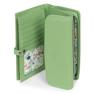back to back organizer wallet - soft vintage nova #couleur_jade